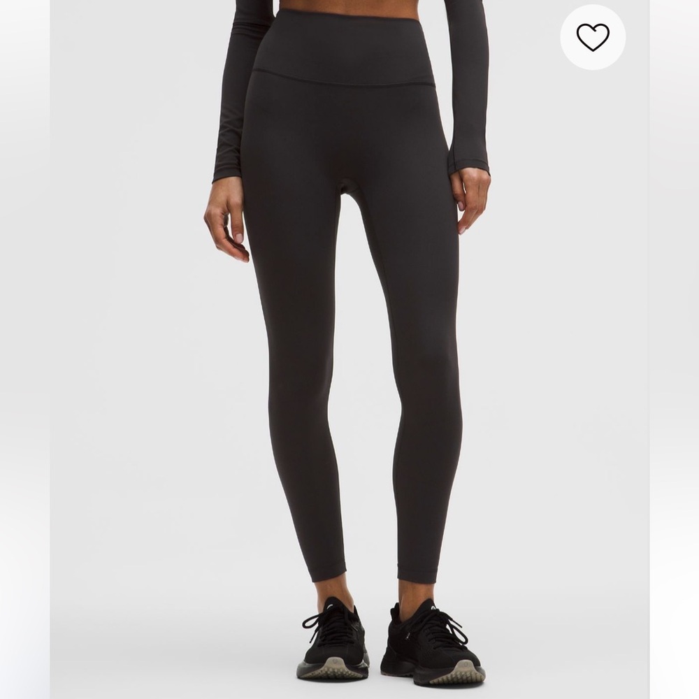 NWT lululemon Wunder train no line 25” high rise right